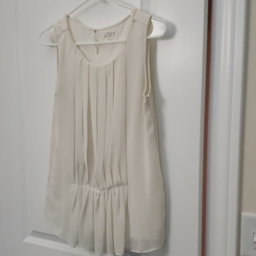 Loft pleated top